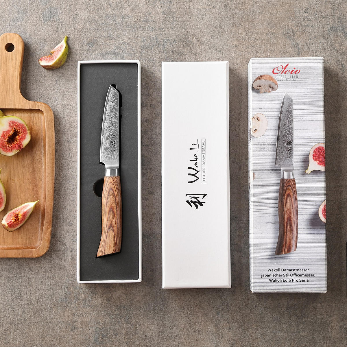 OFFICEMESSER 10 cm - Braun, Holz/Metall (22cm) - Wakoli