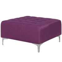 OTTOMANE Stoff Violett Aberdeen - Lila, Textil (80/41/80cm) - Beliani