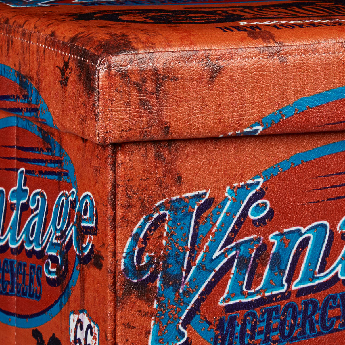 SITZHOCKER - Multicolor, Holzwerkstoff/Kunststoff (38/38/38cm) - Relaxdays