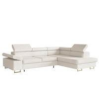 ECKSOFA Ecru ALEX Mit Verstellbaren Kopfstützen Rechts - Ecru, Textil (203/274cm) - Sepro Meble