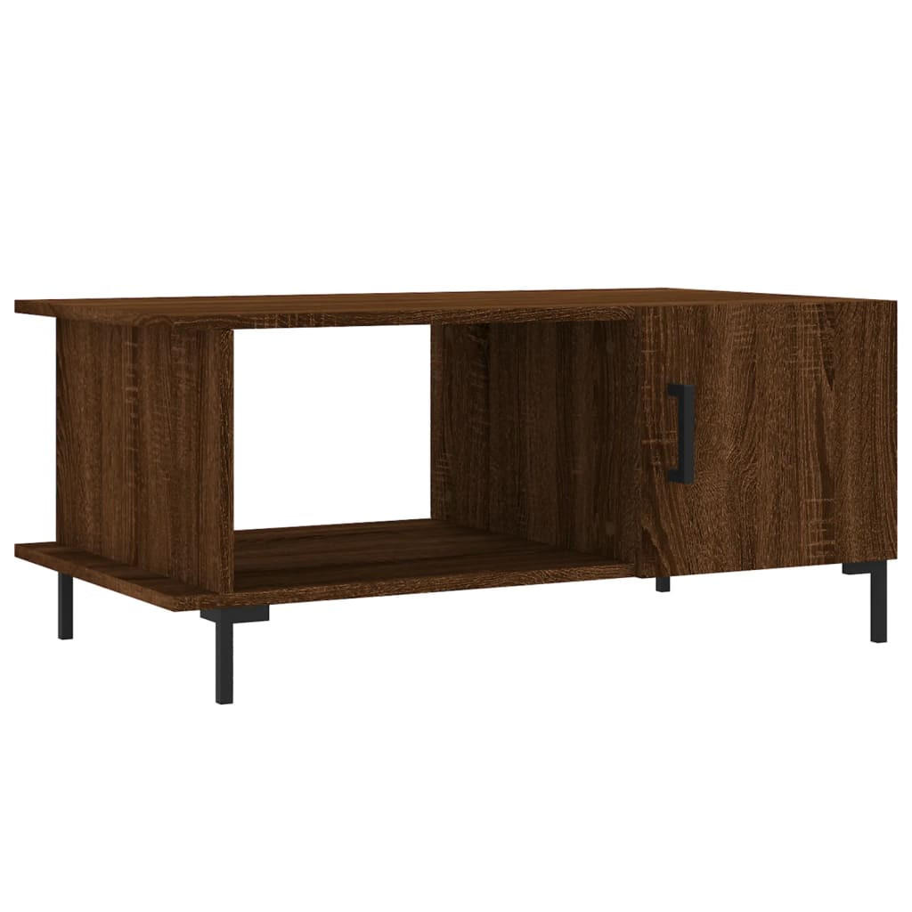 COUCHTISCH Braun Eichen-Optik 90x50x40 cm Holzwerkstoff - Braun, Holzwerkstoff (50/90/40cm) - furnicato