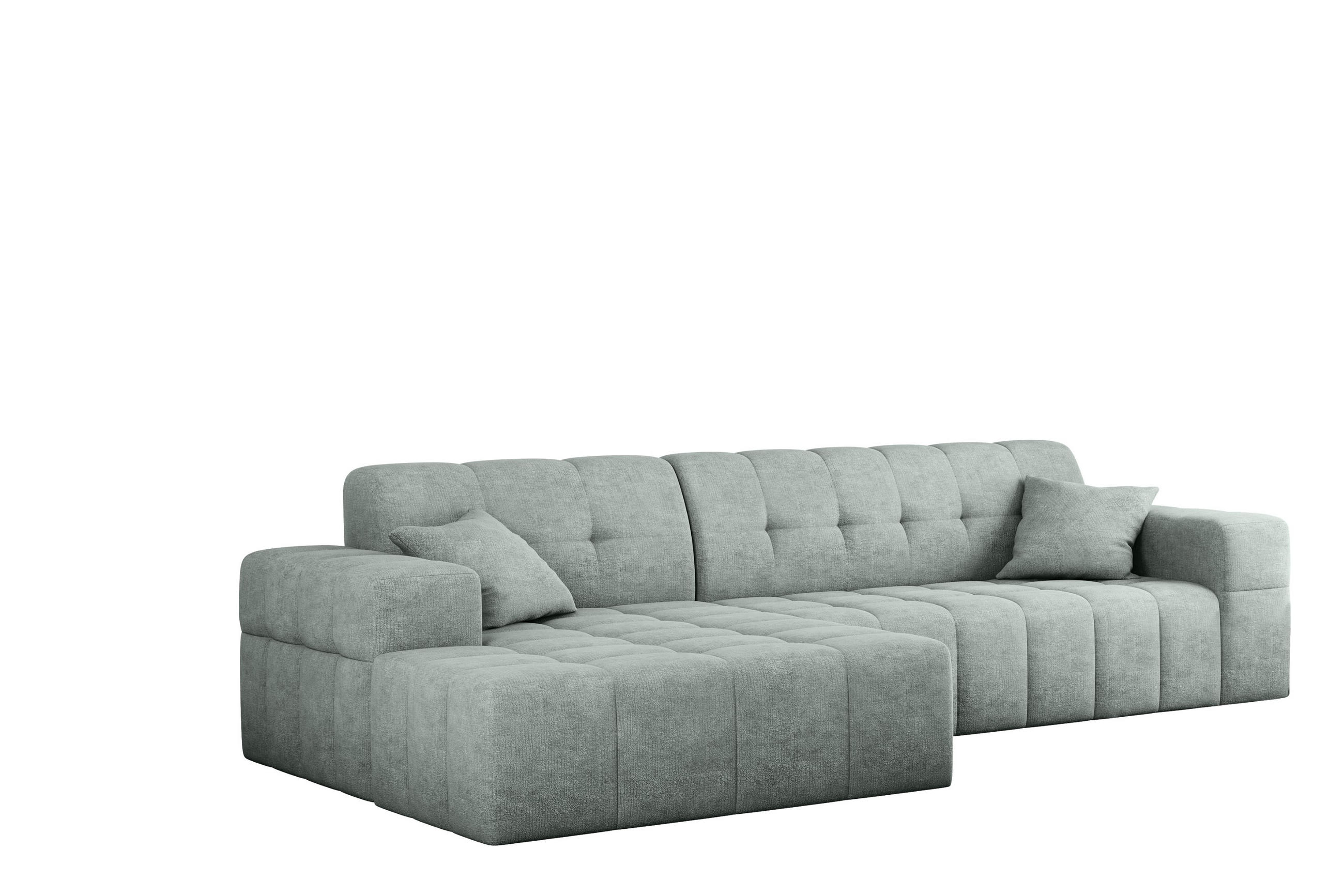ECKSOFA NIMES Stoff Perfect Harmony Mintz Links - Mintgrün, Holz/Kunststoff (168/265cm) - Kaiser Möbel