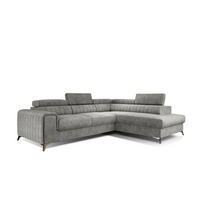 ECKSOFA - OLIVIER (Rechts, Dunkelgrau) - Dunkelgrau/Grau, Textil (275/205cm) - Möblo