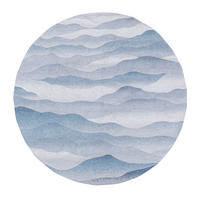 TEPPICH In-/Outdoor Flachgewebe CHILLY Blau 240 x 240 cm - Blau, Textil (240/240cm) - Novatrend