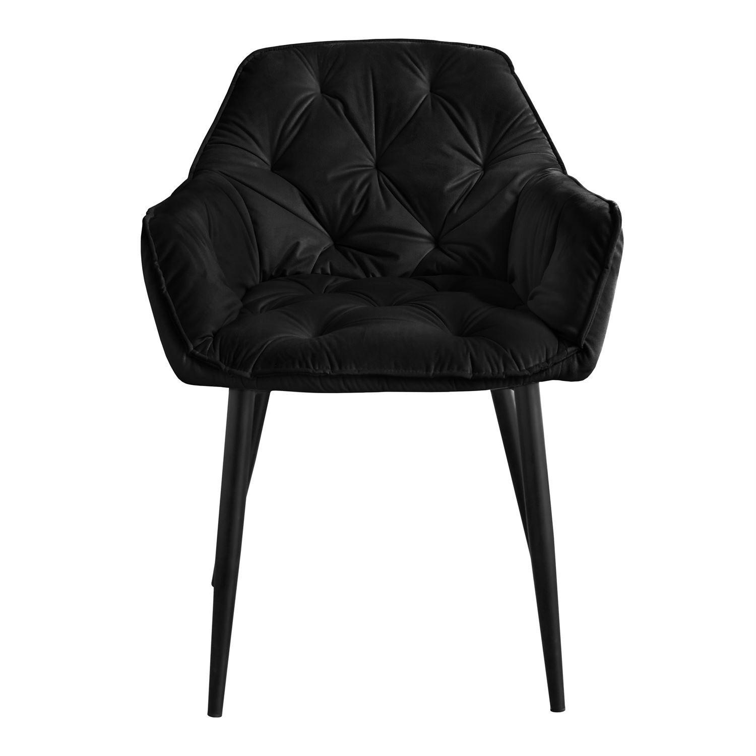 ARMLEHNENSTUHL TOKIO - Schwarz, Textil (60/96/46cm) - Lookway