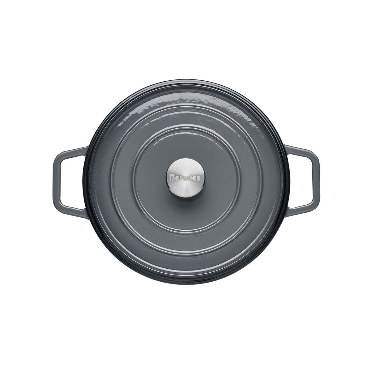 BRÄTER b.iron Bräter, Gusseisen, Schwarz / Grau, 26 cm - Schwarz, Metall (30.6/28.9/15.7cm) - Berndes