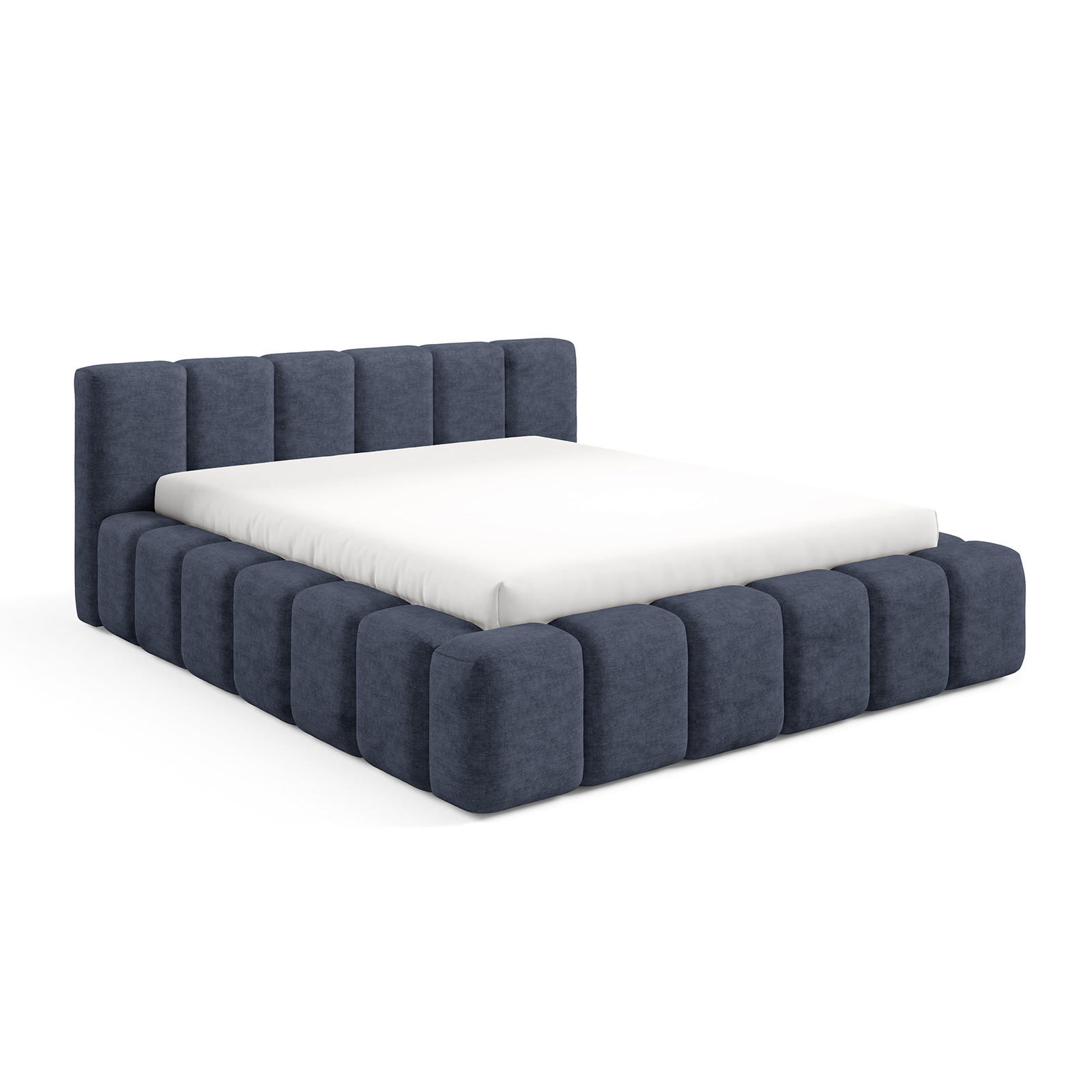 Dekori_Interiors Polsterbett Dunkelblau