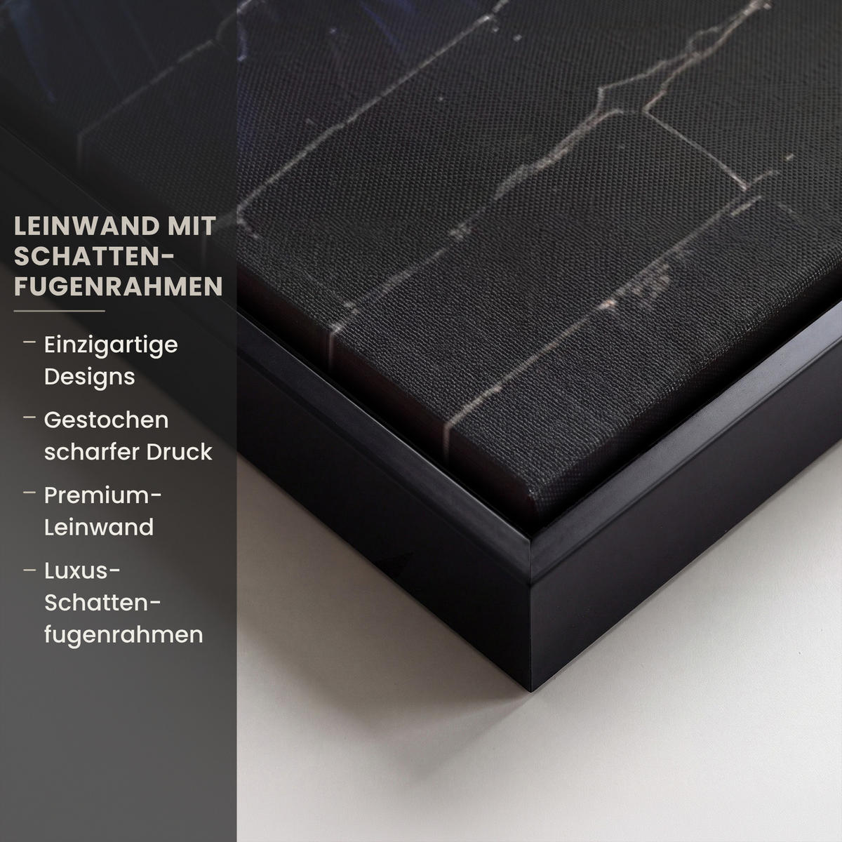 LEINWAND Bilder mit Rahmen - Graffiti - Schimpanse - Straßenkunst - Kopfhörer - Affe - 60x90 - Blau, Textil (60/90cm) - MuchoWow
