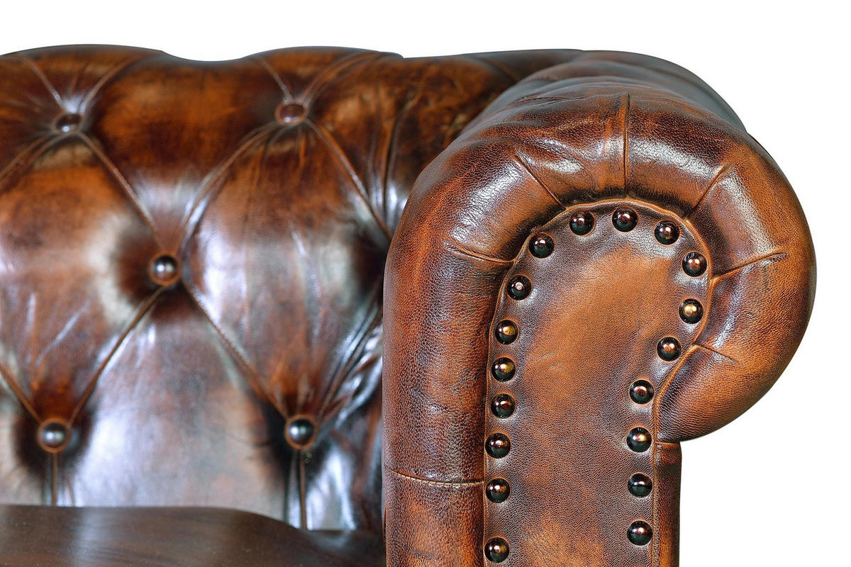 SOFA aus Kuhleder - Braun, Fell (200/76/85cm) - Giner y Colomer