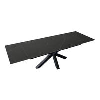 ESSTISCH MIMO - Schwarz, Keramik (90/180/76cm) - SAM