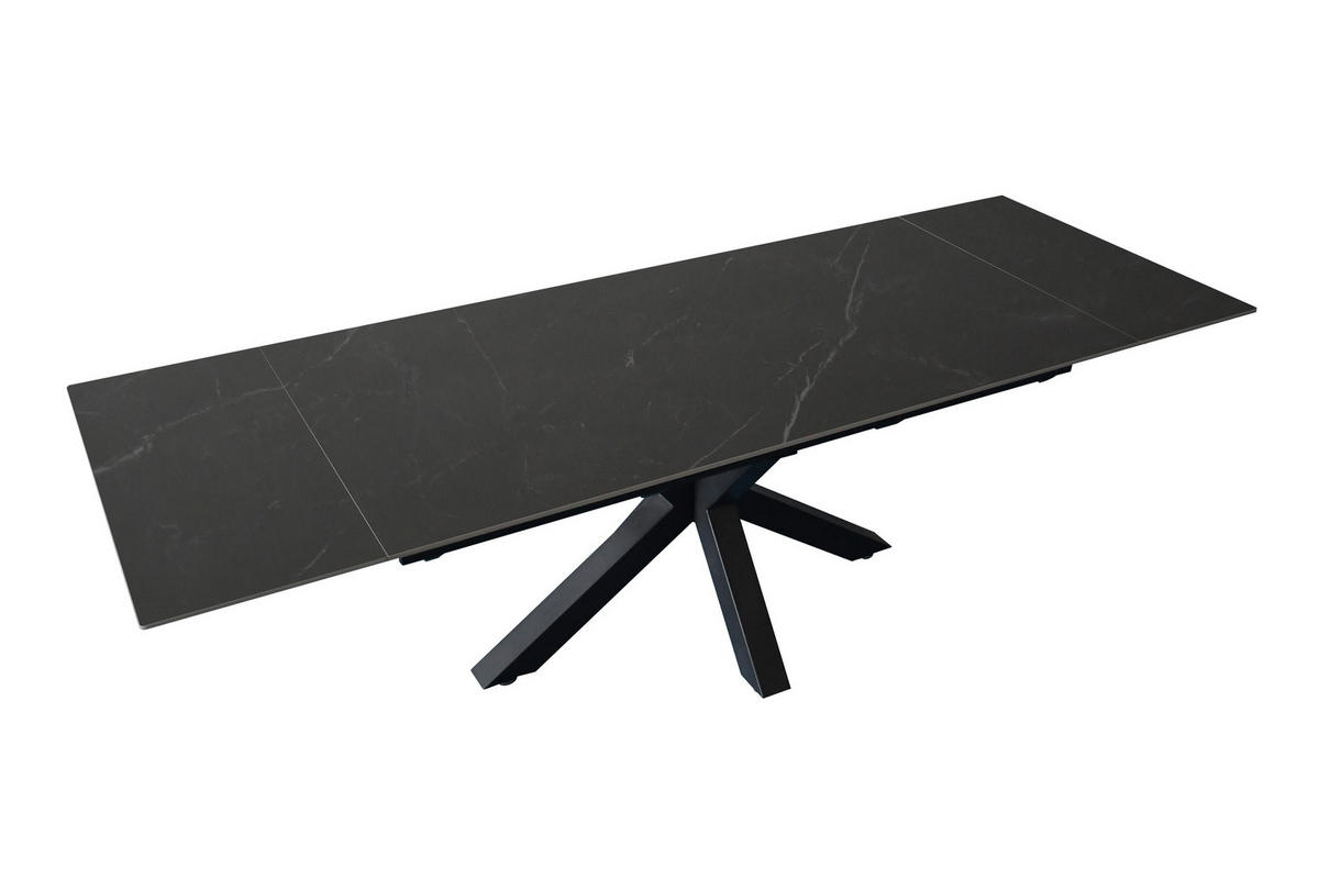 ESSTISCH MIMO - Schwarz, Keramik (90/180/76cm) - SAM