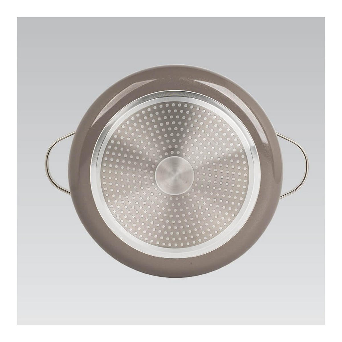 TOPF Grau 28/18/9 cm MR400918 - Grau, Metall (18cm) - Maestro 