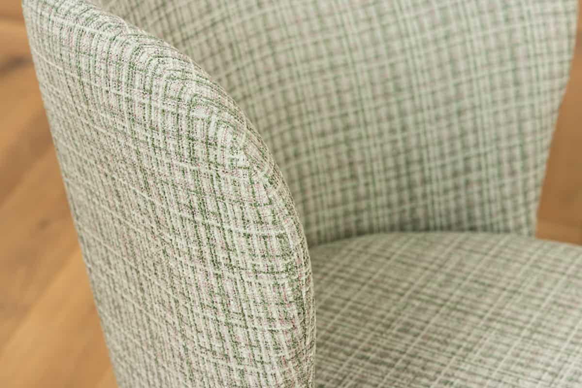 STUHL LYON Bouclé 75 cm - Schwarz/Rosa, Textil/Metall (54/75/58cm) - riess-ambiente