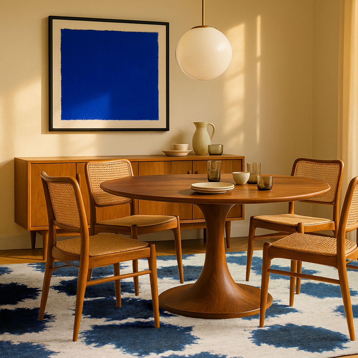 TEPPICH Curacao Lola&Moi 200/280 cm - Blau, Kunststoff/Textil (200/280cm) - Lola&Moi