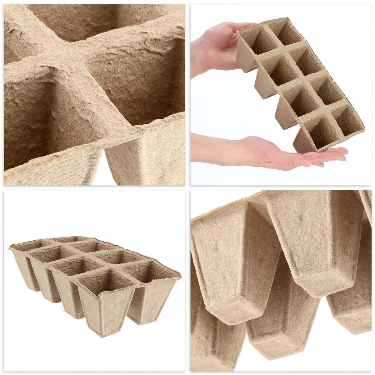 TORFTÖPFE 24 x 6 cm, 3 Stk. - Naturfarben, Naturmaterialien - KADAX