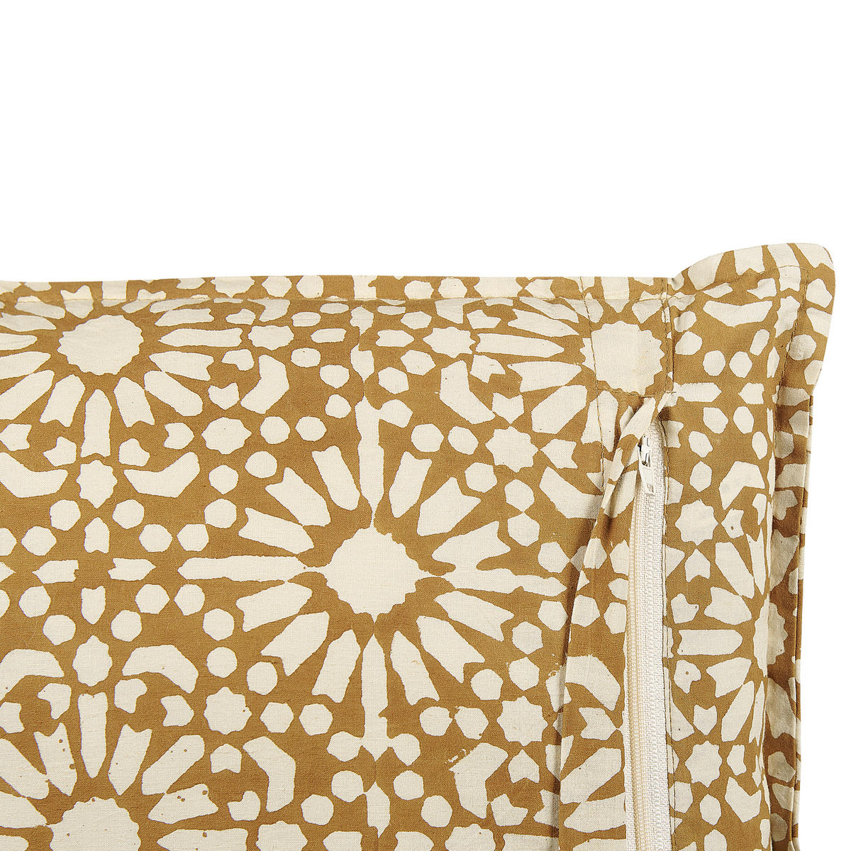 DEKOKISSEN Sandbeige 45/45 cm Ceiba - Beige, Naturmaterialien/Textil (45/45cm) - Beliani