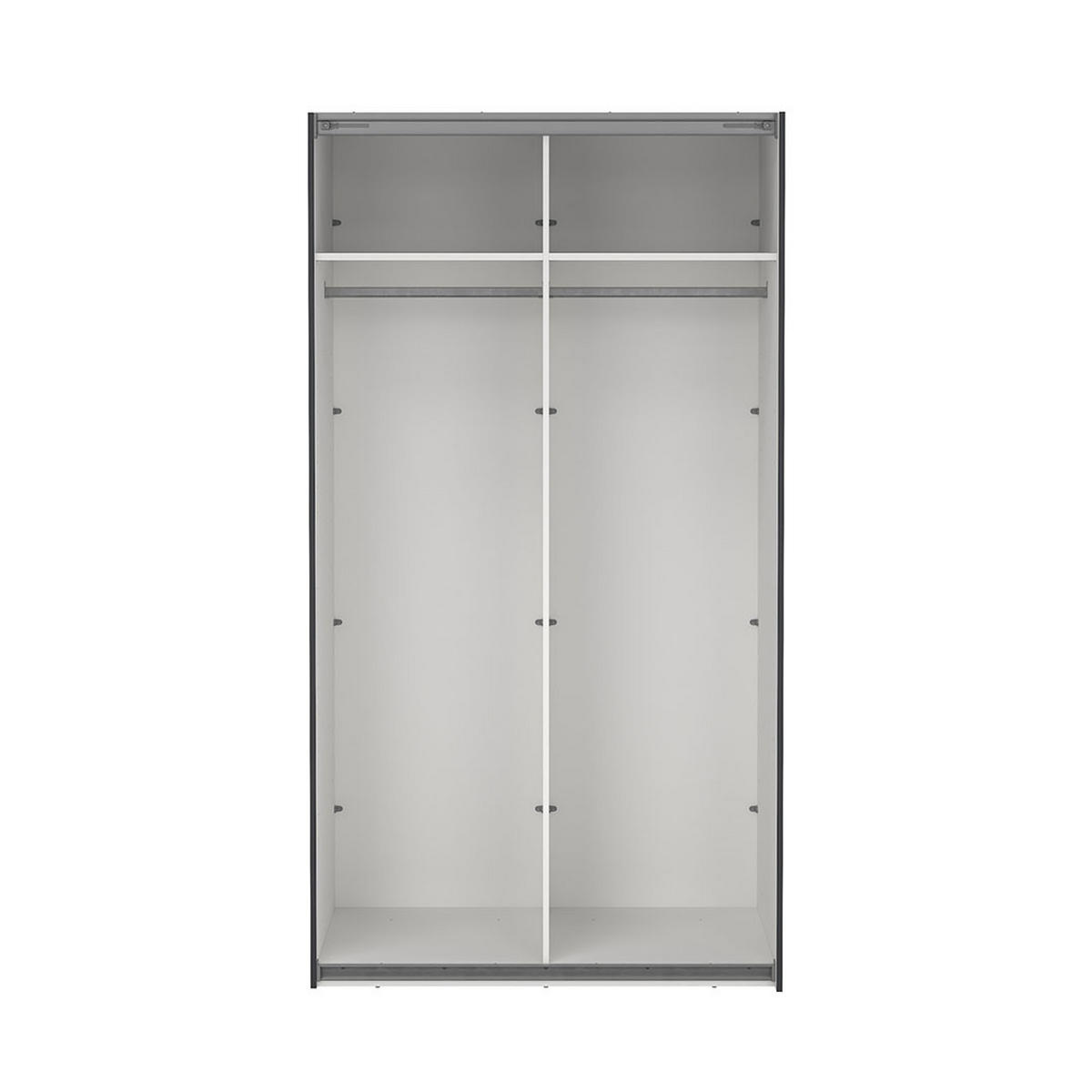 SCHIEBETÜRENSCHRANK, Como, Grau, Holzwerkstoff, 119 x 67 x 221 cm - Grau, Holzwerkstoff (119/221/67cm) - ebuy24
