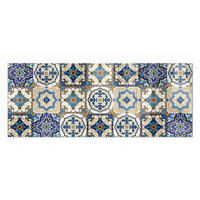 GLASPLATTE für Kamin 125x50 cm - Blau, Glas (125/50/0.4cm) - TULUP