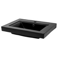 WASCHBECKEN - Schwarz, Keramik (48/63/63cm) - ML-DESIGN