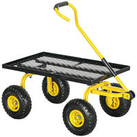 TRANSPORTWAGEN DE-17583 150 kg, 4 Luftreifen Gelb - Gelb, Metall (48.5/100/94cm) - ComfortXL