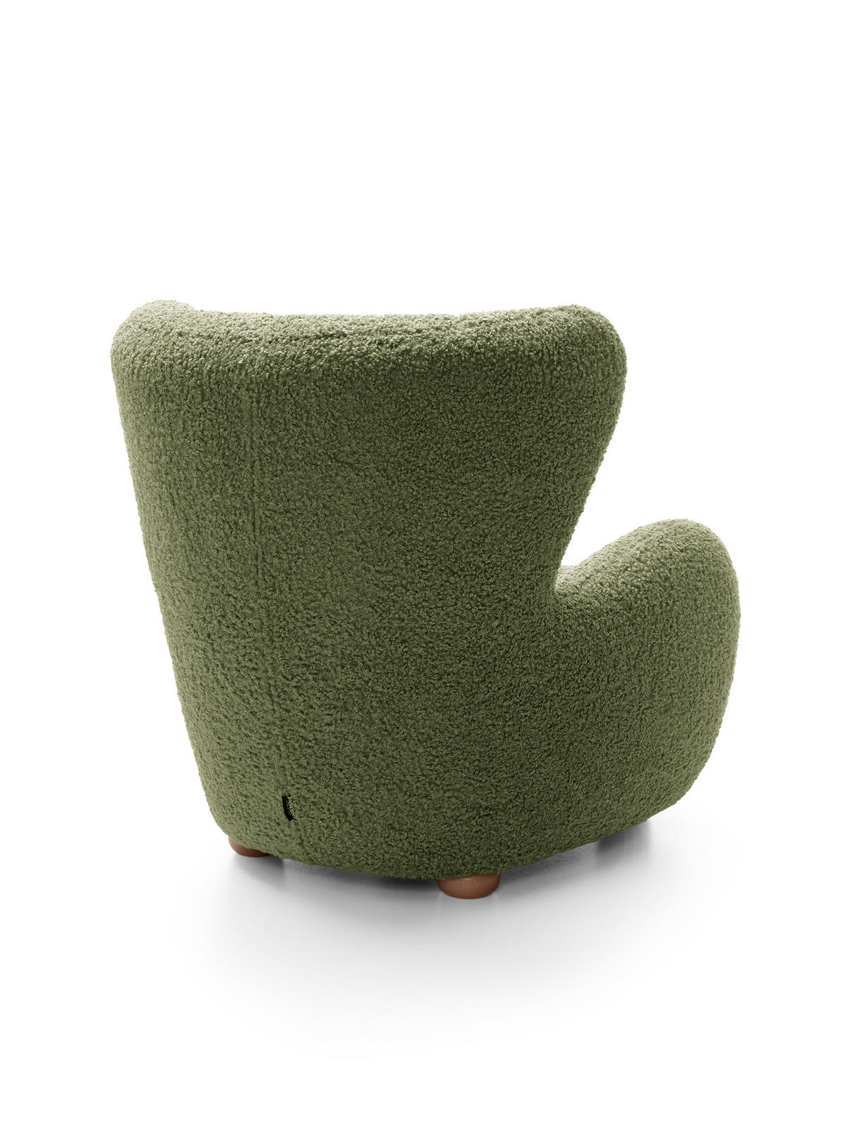 SESSEL MIST, Polstersessel Klassisch Loungesessel, Bucle-Stoff Grün - Grün, Holz/Holzwerkstoff (88/91/100cm) - MASSENO