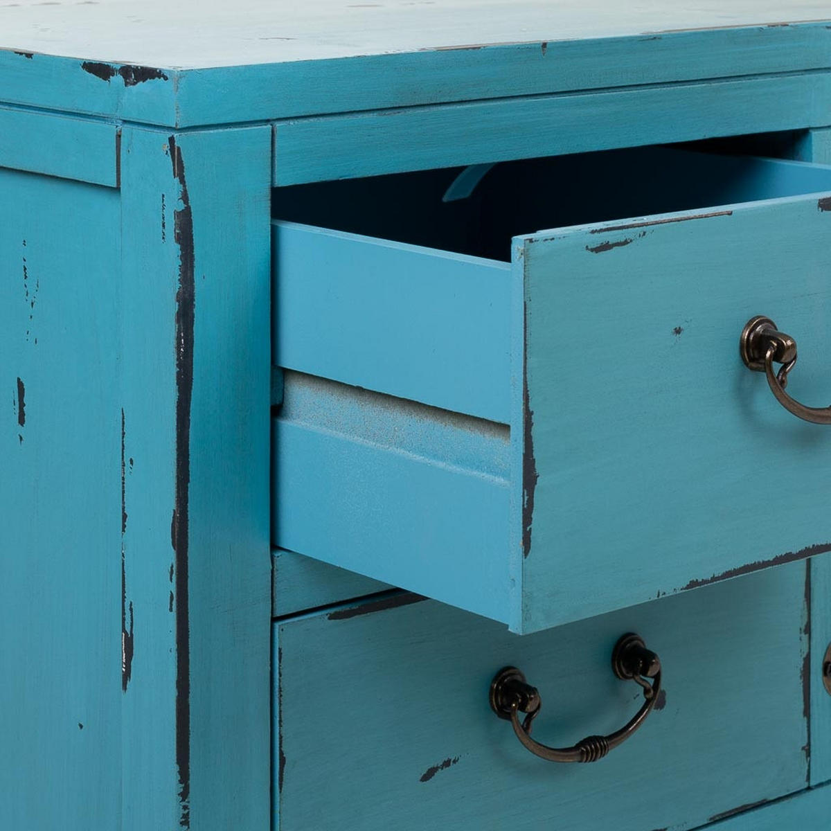 LOWBOARD aus Holz 120x40x50 cm - Blau, Holzwerkstoff (120/50/40cm) - Wanderlust