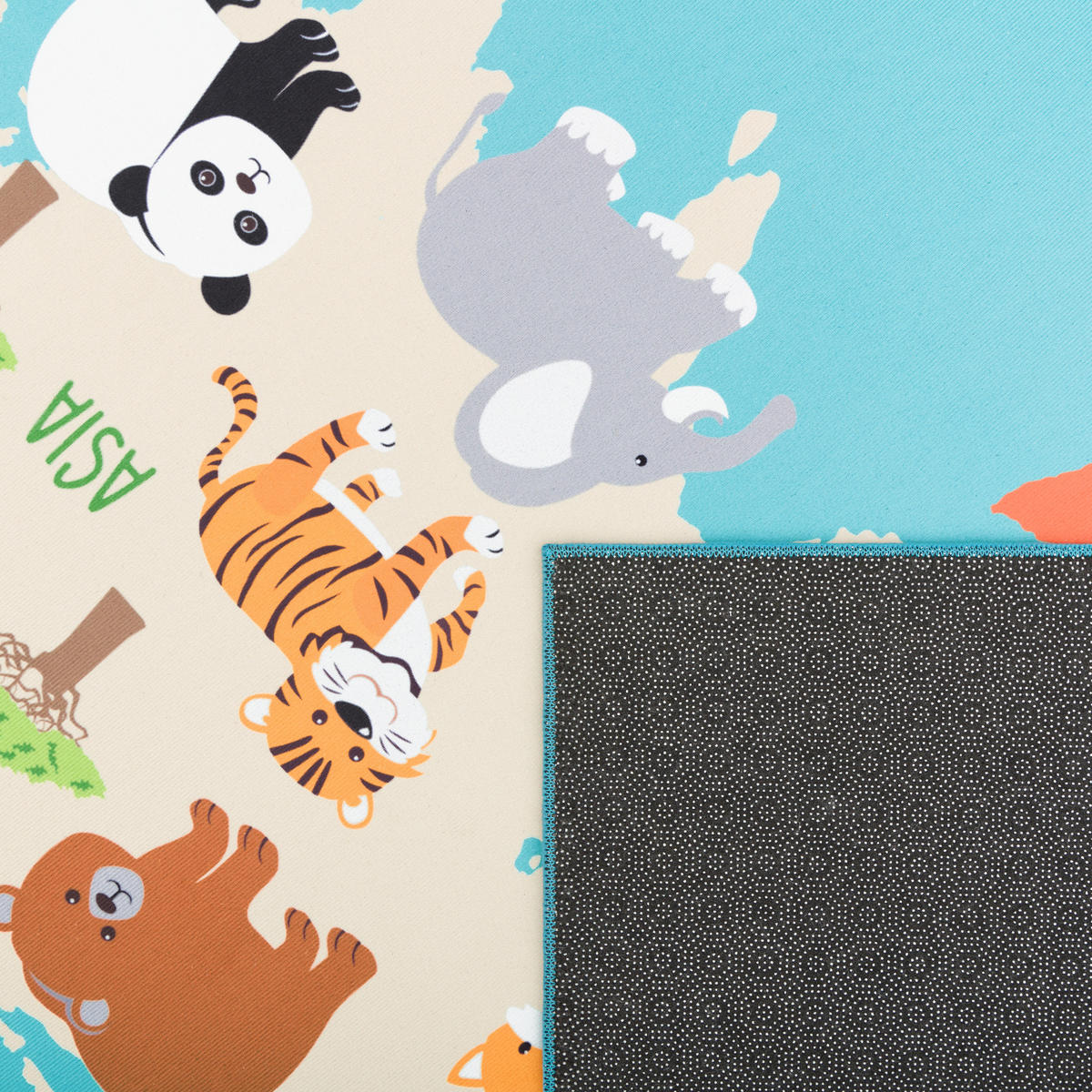KINDERTEPPICH 200/200 cm Bino 564 - Türkis, Textil (200/200cm) - Paco Home