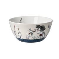 KÜNSTLERSCHALE Barbara Freundlieb - Männer haben auch Gefühle, Fine Bone China, Bunt, 15 cm - Multicolor, Keramik (7cm) - Goebel