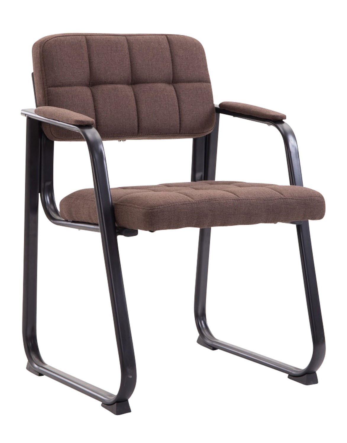 ARMLEHNENSTUHL Stoff braun - Braun, Textil/Metall (59/84/58cm) - CLP