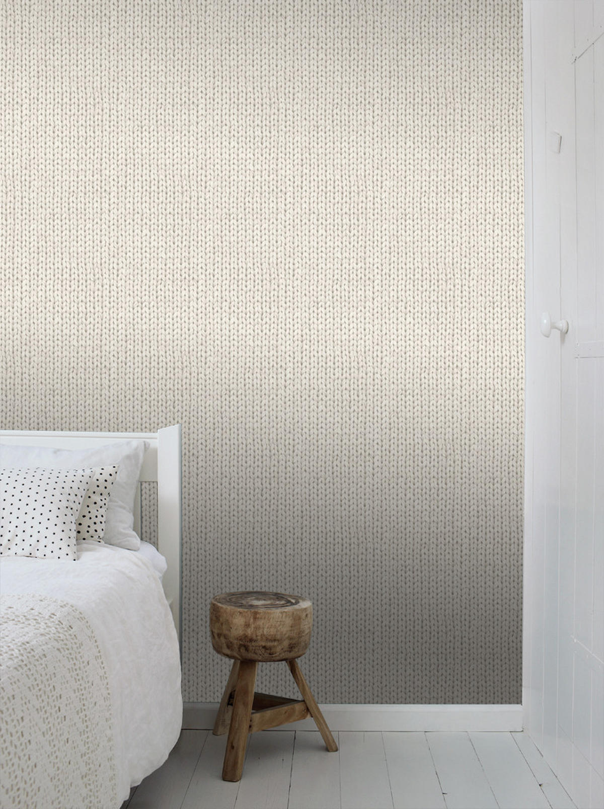 TAPETE Strickmuster 53 cm x 10.05 m - Beige, Papier (53/1000cm) - ESTAhome