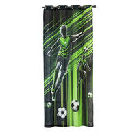 VORHANG SEOUL HxB 245x140 cm Fußballer - Hellgrün, Textil (140/245cm) - Gardinenbox