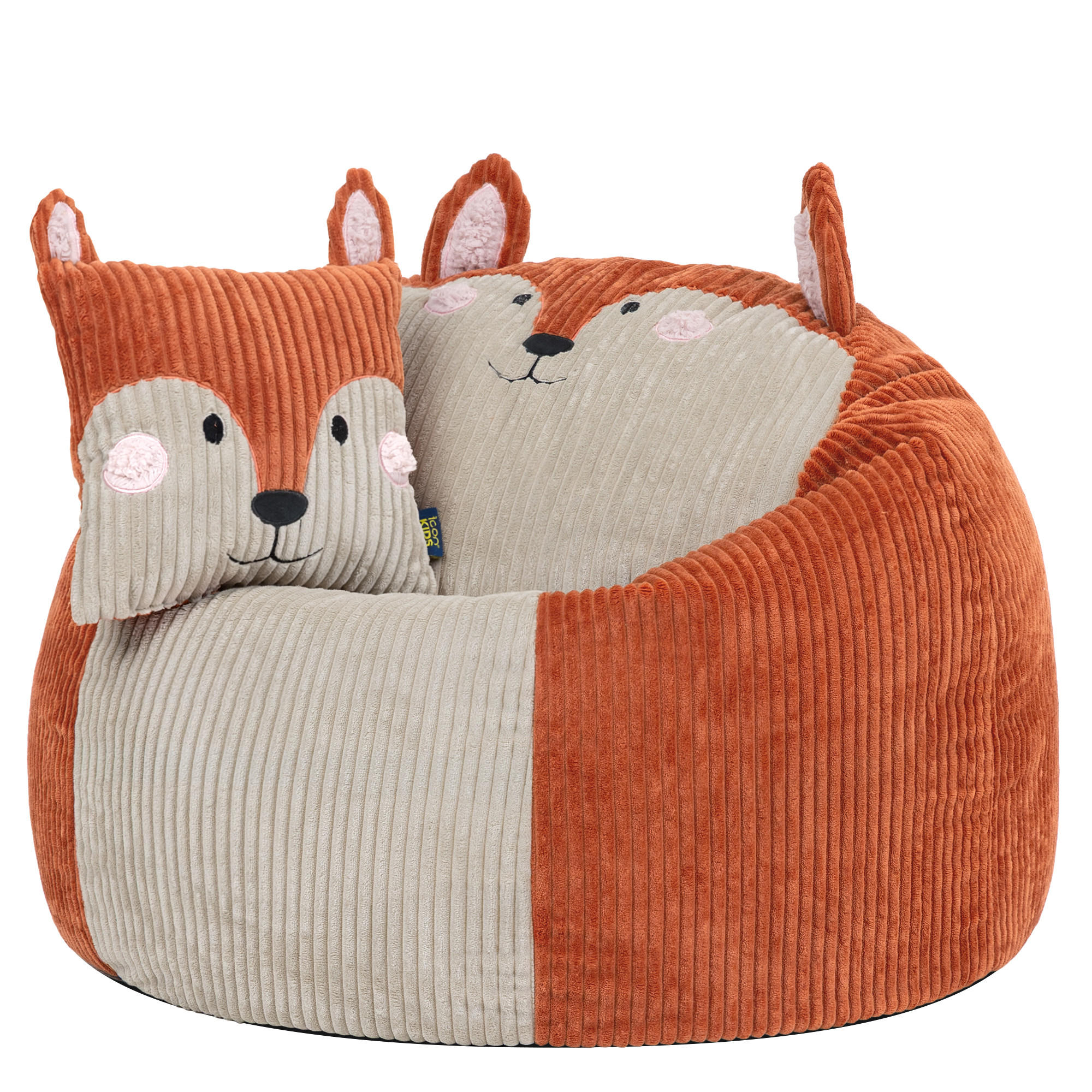 KINDERSITZSACK Cord Fuchs - Terracotta, Textil (74/53/74cm) - icon