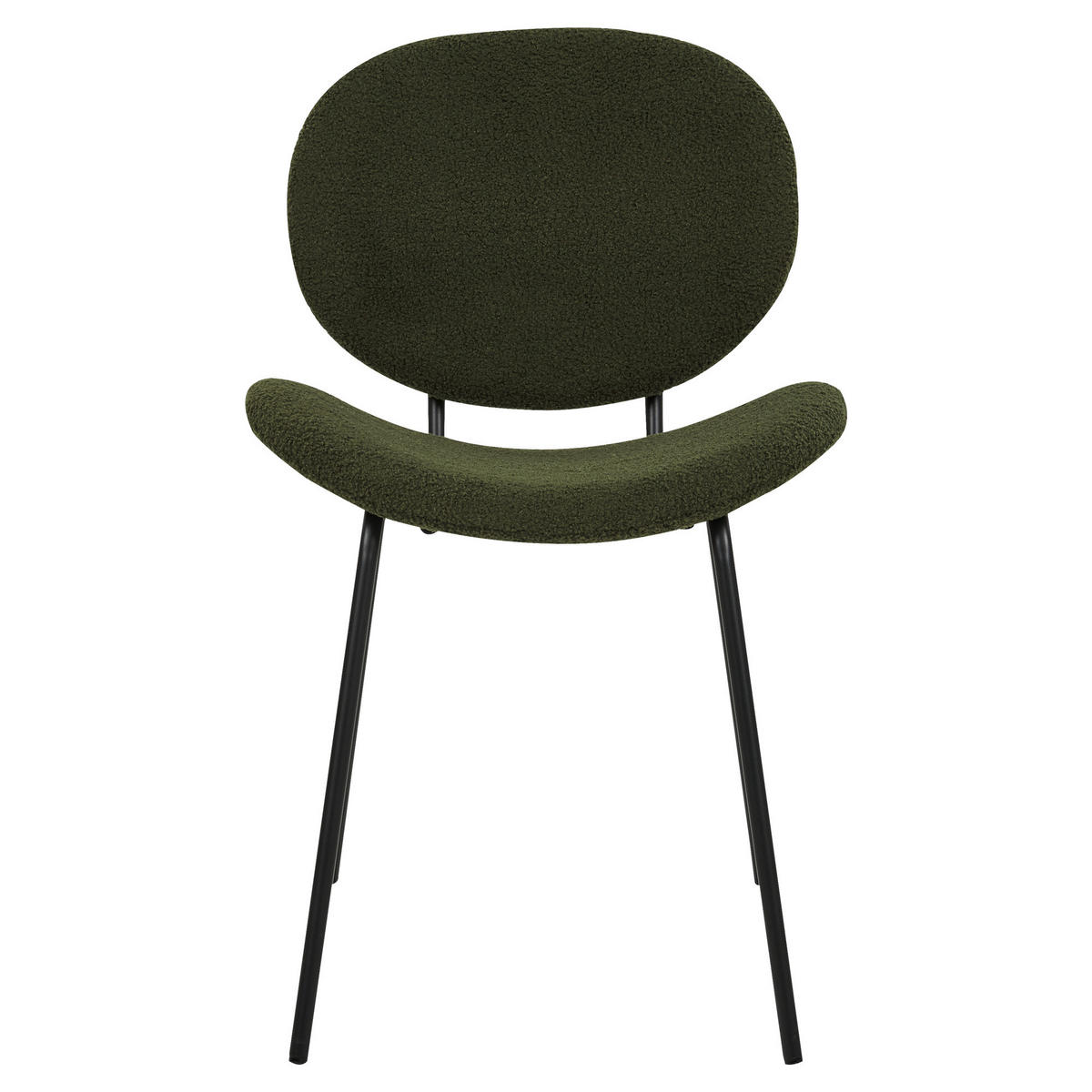 STUHL 2er-Set Kunstleder Grün Luana - Grün, Textil/Metall (50/80/52cm) - Beliani