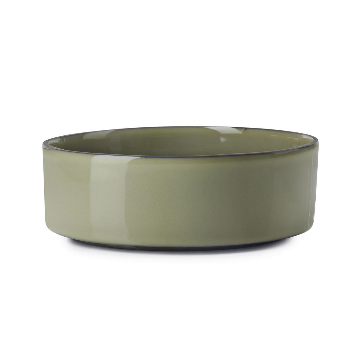 SCHALE / TELLER CARACTERE 14 cm Kardamom - Dunkelgrün, Keramik (14cm) - Revol Porcelaine France