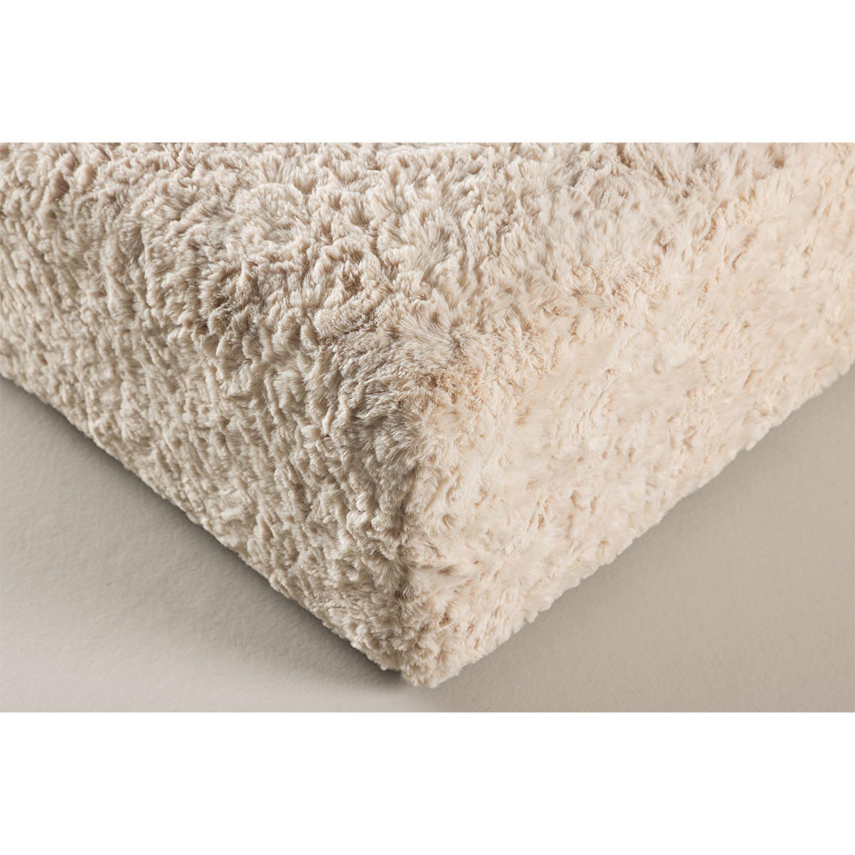 POUF, Frankie, Beige, Stoff, 100 x 100 x 30 cm - Beige, Textil (100/30/100cm) - ebuy24
