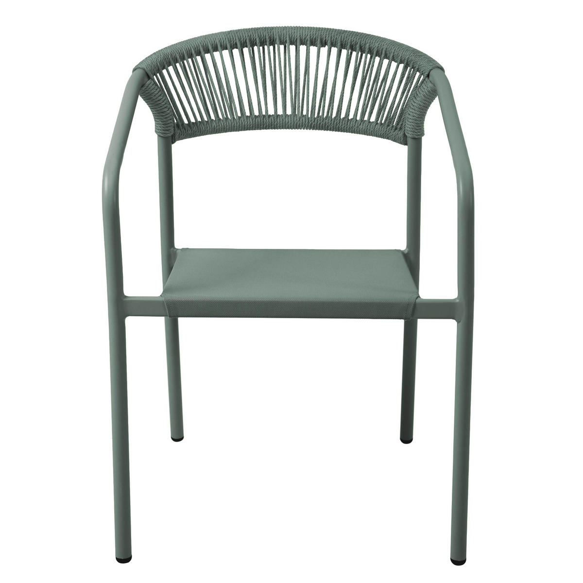 GARTENSTUHL, Nocera, grün - Grün, Metall (59.5/79/55cm) - Oviala