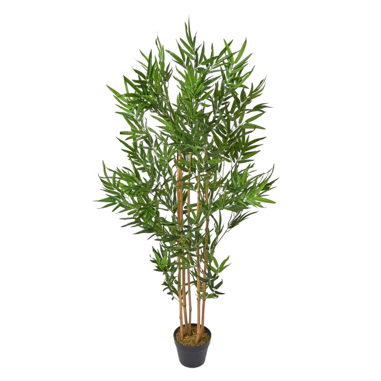 KUNSTBAUM Bambus, 155 cm - Grün, Kunststoff (155cm) - Homescapes