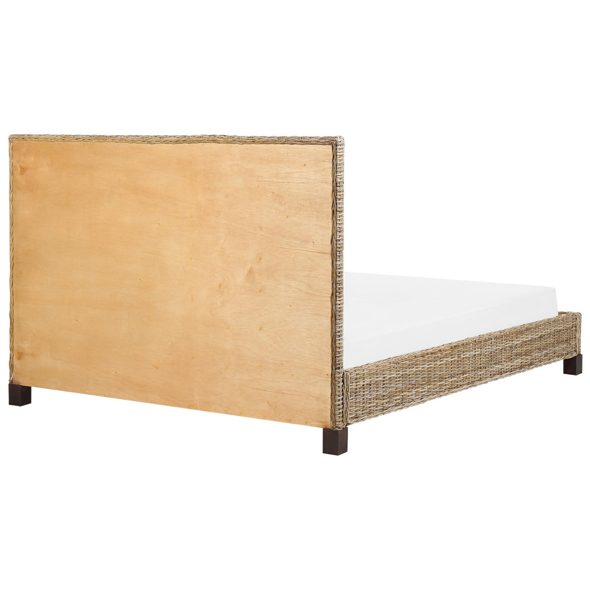 BETT mit Lattenrost 180/200 cm Rattan Naturfarben Salbris - Naturfarben, Naturmaterialen (180/200cm) - Beliani