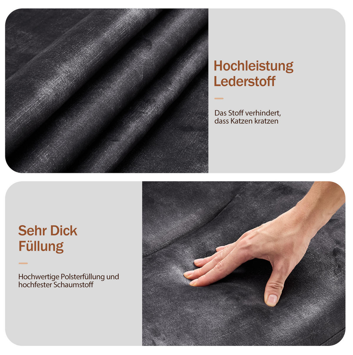 MEDITATIONSSTUHL in Grau 80x67x84 cm mit Rollen, Drehfunktion und ausziehbarer Fußstütze - Grau, Textil (67/84/80cm) - IVMEU