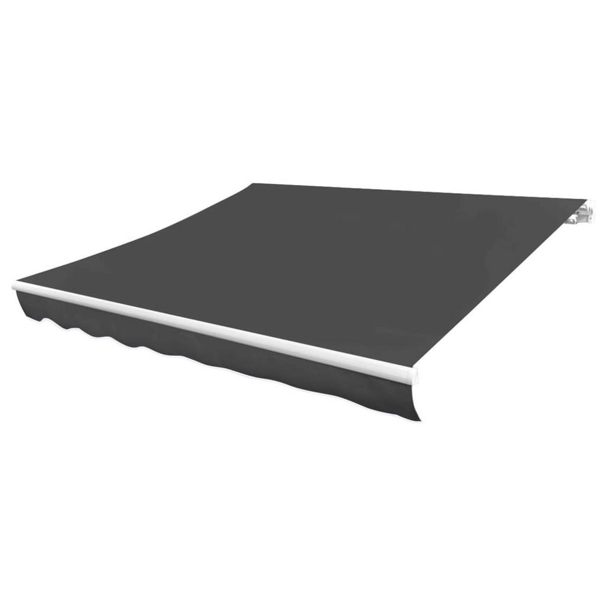 MARKISENBESPANNUNG Canvas Anthrazit 500/300 Cm - Anthrazit, Textil (480/295cm) - vidaXL