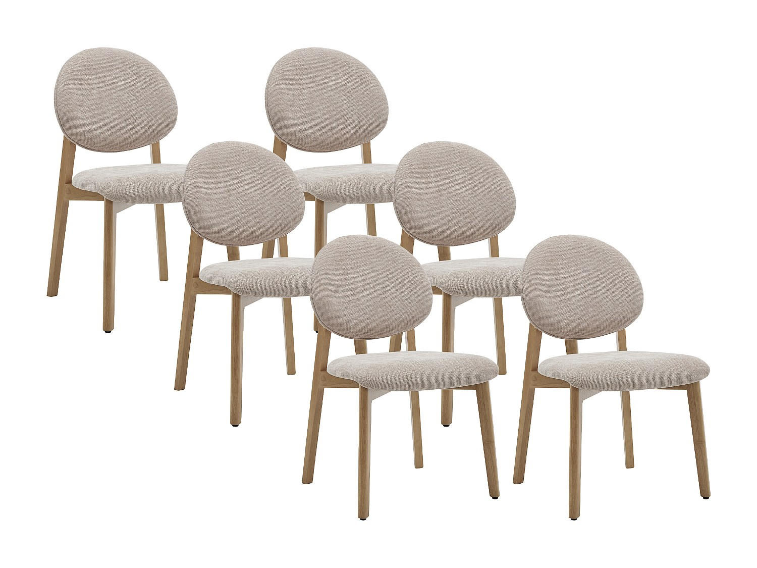 STUHL - 52 cm x 57 cm - holz - beige Marleni - Beige, Holz/Holzwerkstoff (52/85/57cm) - Vente-Unique