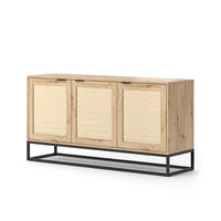 KOMMODE Natal Braun 140 x 72.5 cm mit 3 Türen - Braun, Holzwerkstoff (40/72.5/140cm) - Vicco