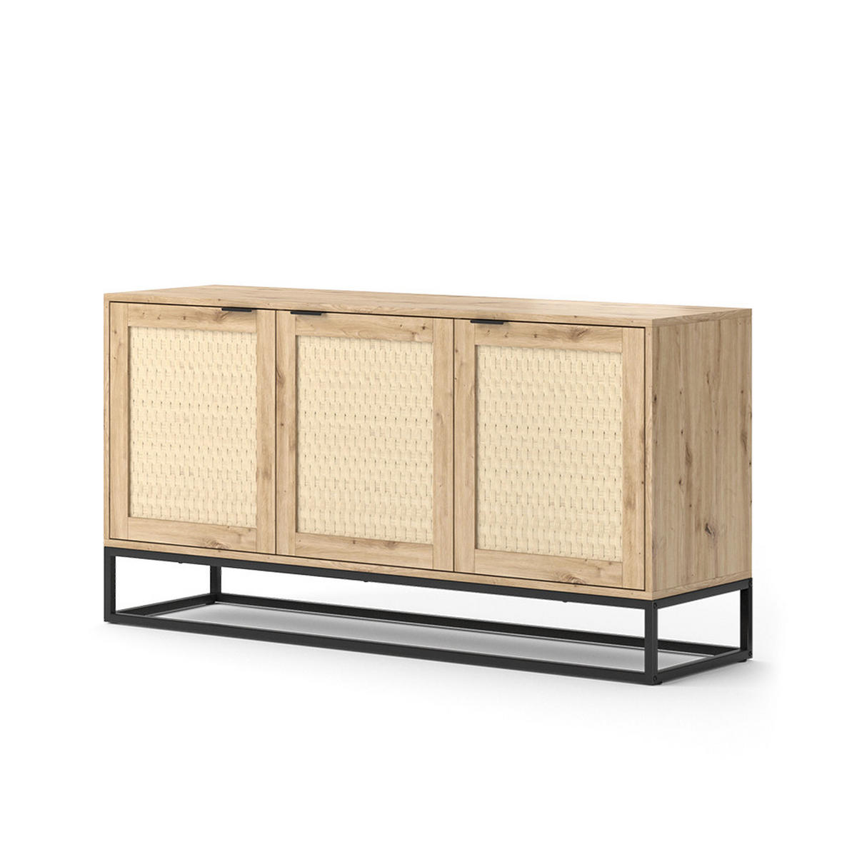 KOMMODE Natal Braun 140 x 72.5 cm mit 3 Türen - Braun, Holzwerkstoff (40/72.5/140cm) - Vicco