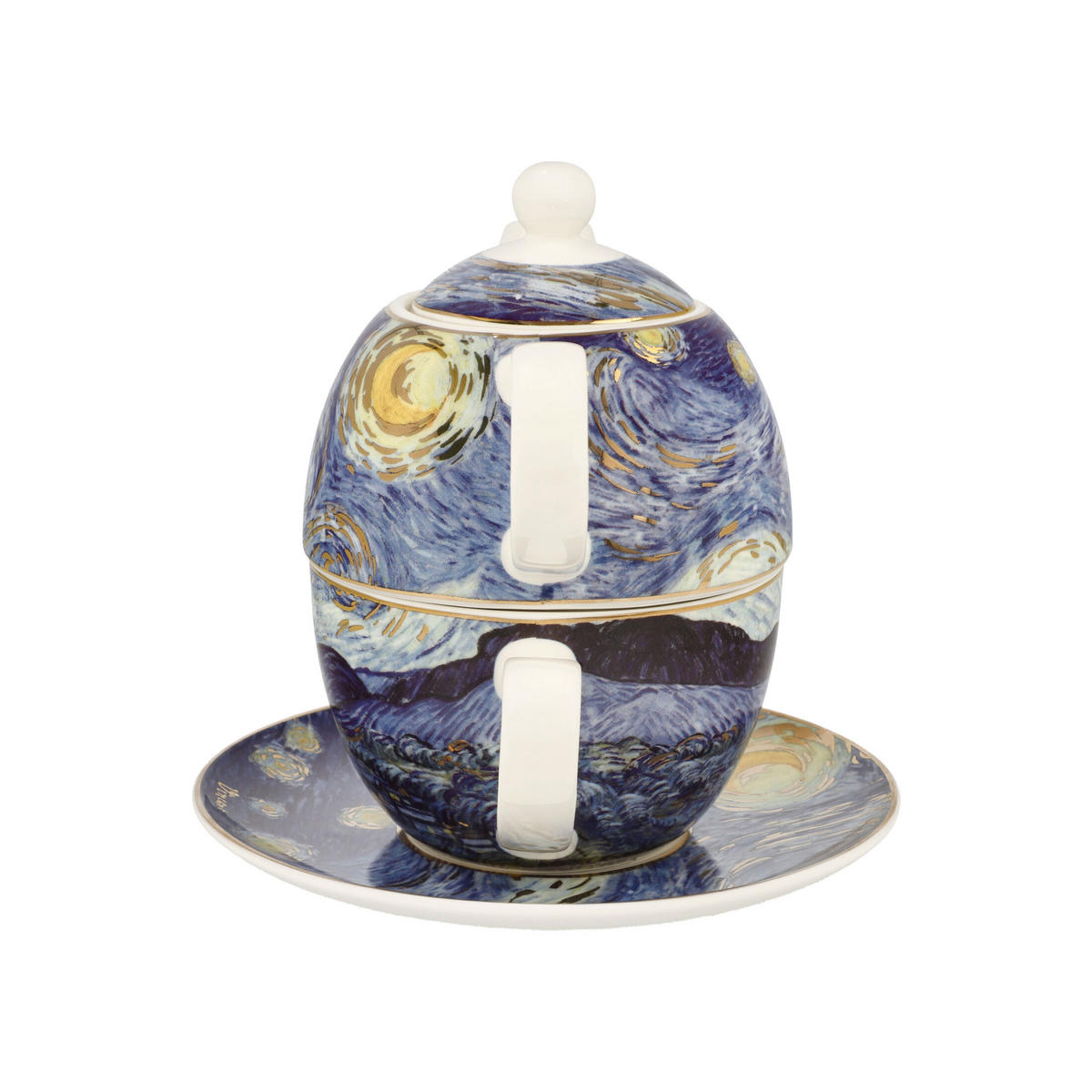 TEETASSE Vincent van Gogh - Sternennacht, New Bone China, Bunt, 350 ml - Multicolor, Keramik (0.35L) - Goebel