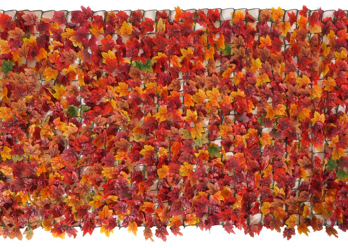 BALKONSICHTSCHUTZ 150x300x1cm Zaun Ahorn Rot-Gelb - Rot, Kunststoff (300/150cm) - PROREGAL