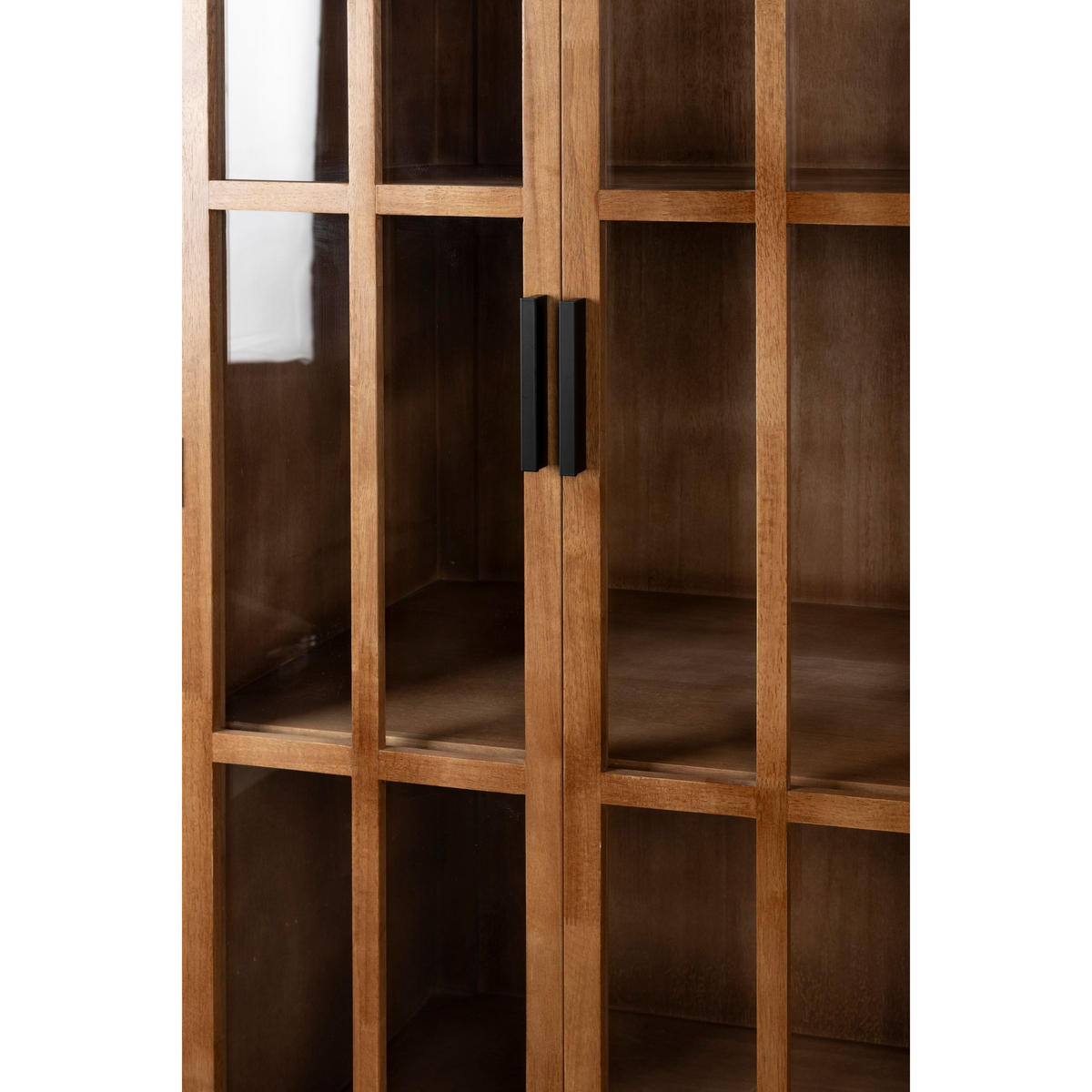 VITRINENSCHRANK Yaz Kast Hoog Hout - Braun, Holz (80/140/38cm) - Housecraft Living