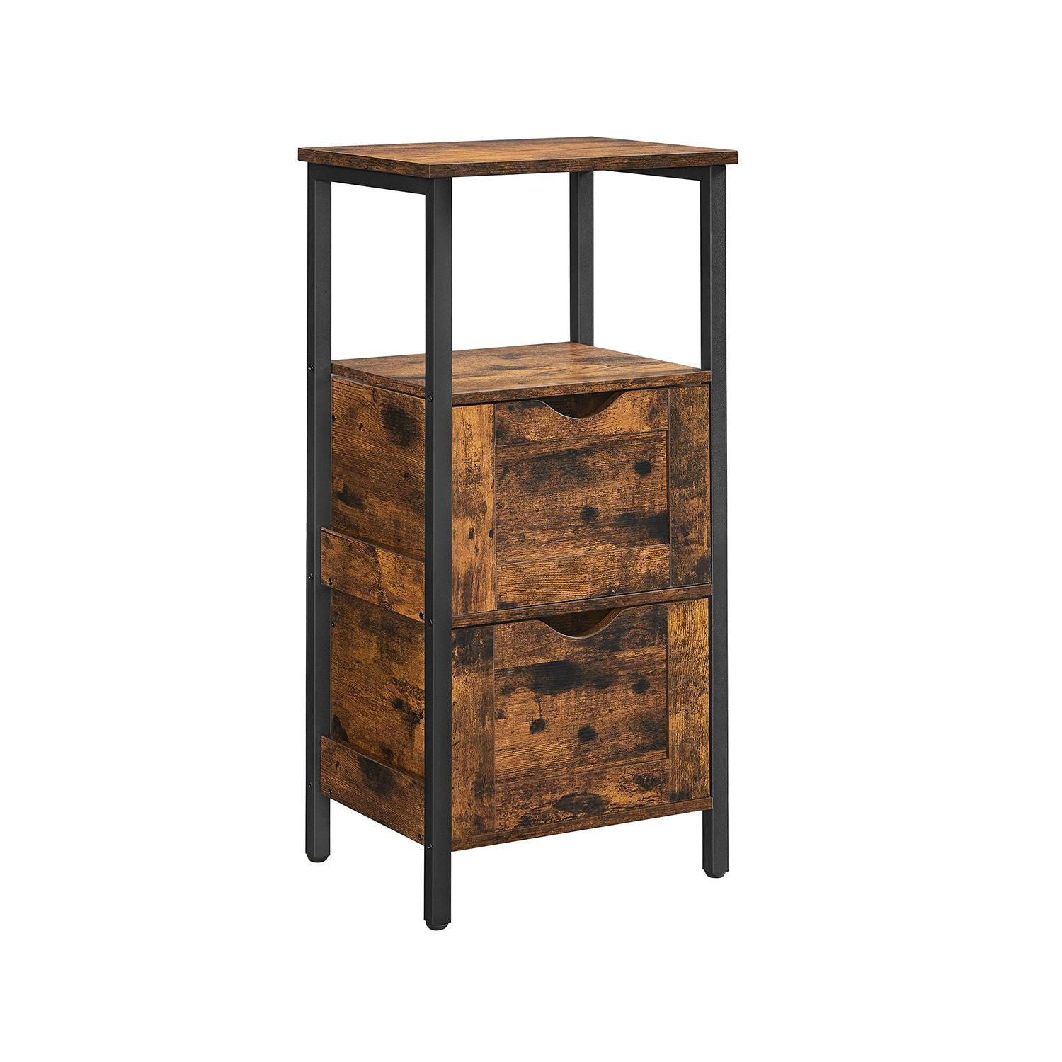 BADEZIMMERREGAL STANDREGAL - Braun, Holzwerkstoff (30/80/37cm) - Hansiro