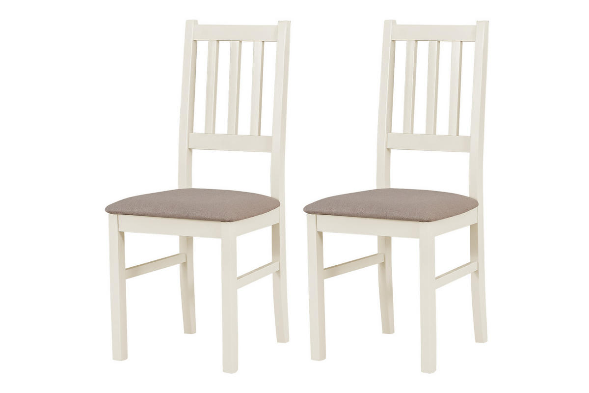 STUHL Bos 4 (2er Set) - Bronzefarben/Cappuccino, Holz (43/94/40cm) - Leaf Design