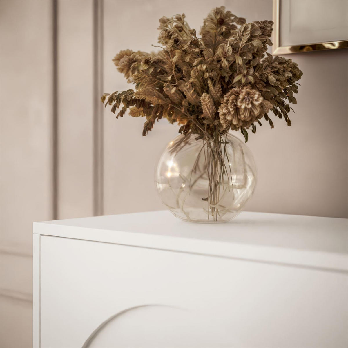 KOMMODE ARIADNA weiß zweitürig - Weiß, Holzwerkstoff (104/83/35cm)