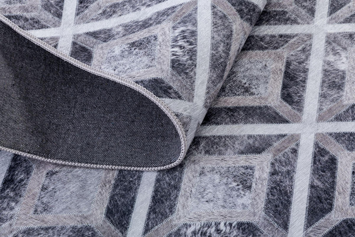 KURZFLORTEPPICH Serena 160x230 cm - Grau, Textil (160/230cm) - Gino Falcone